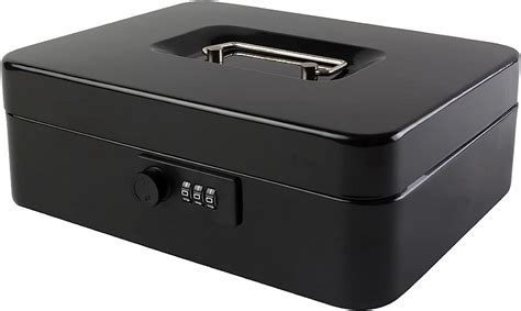 metal money box safe with combination lock|KYODOLED Large Cash Box with Combination Lock Safe Metal .